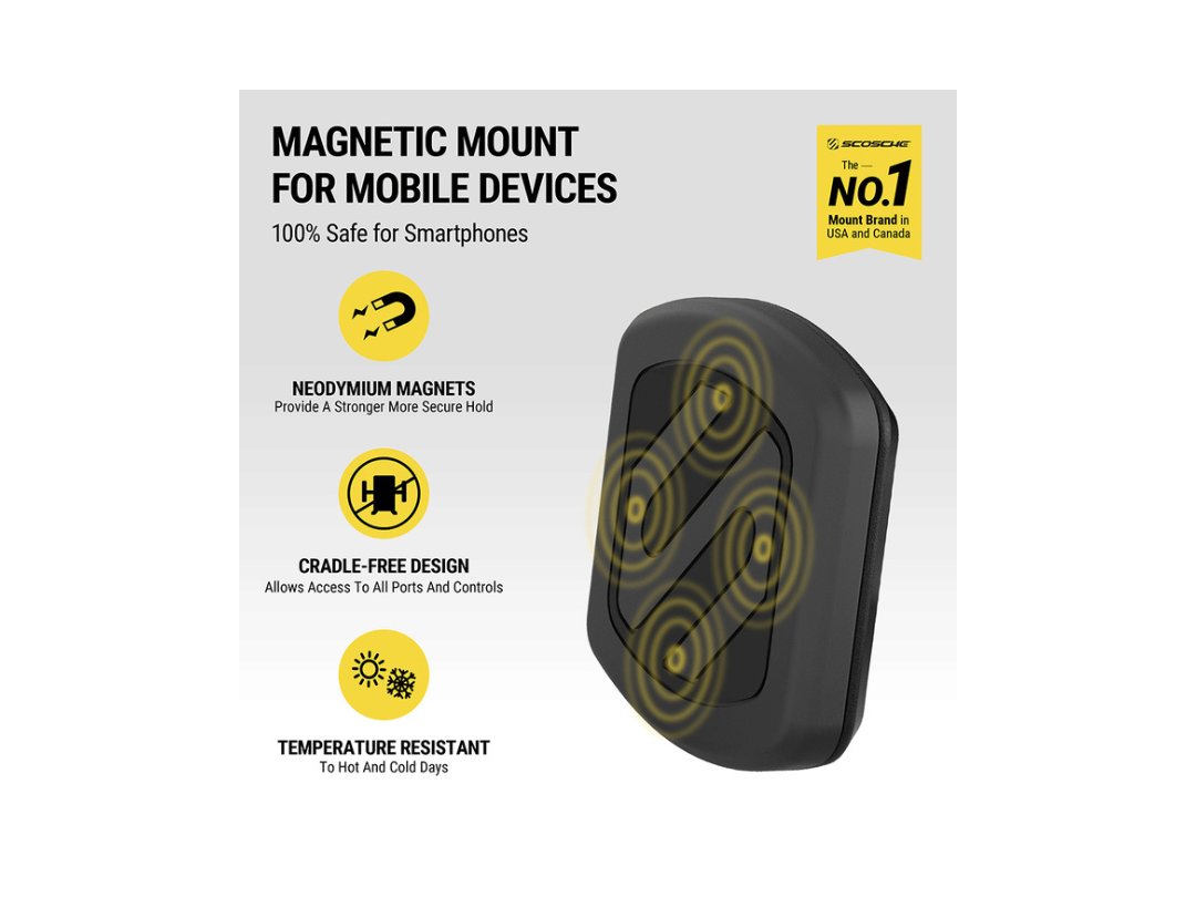 SCOSCHE Extra Strong MagicMount Dash - Magnetic Car Phone Mount SCOSCHE Extra Strong MagicMount Dash - Magnetic Car Phone Mount
